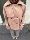 Patricia kort trenchcoat - Beige