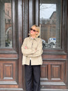 Monica kort trenchcoat - Beige