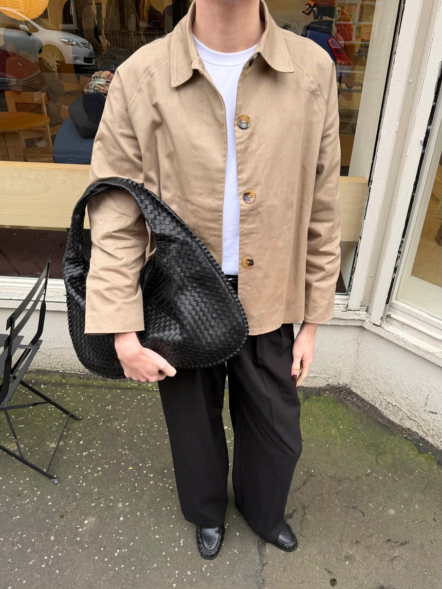 Monica kort trenchcoat - Beige