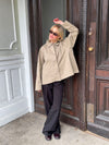 Monica kort trenchcoat - Beige