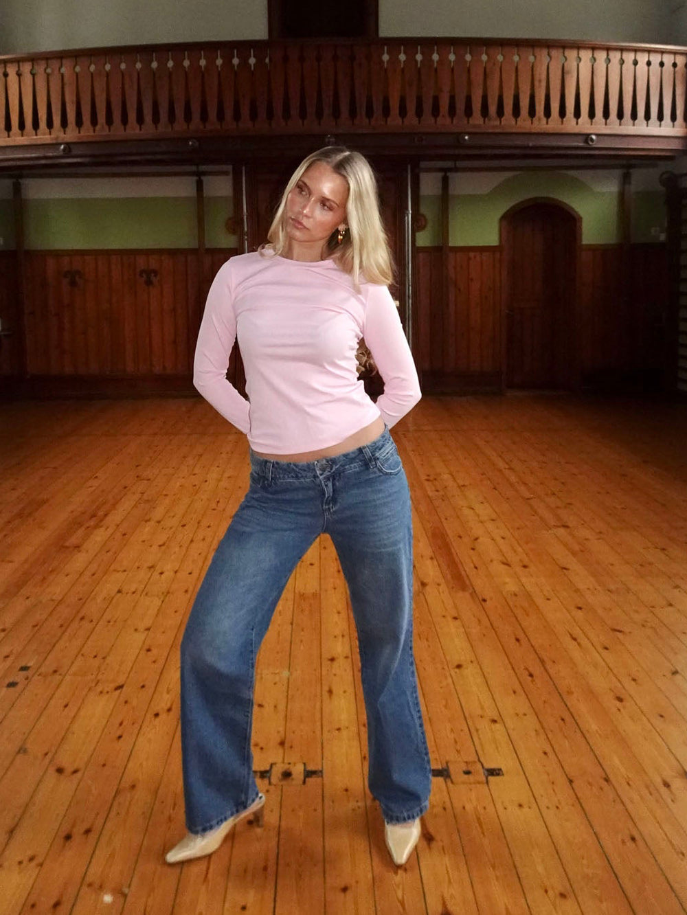 Carli langærmet bluse - Lyserød