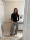 Leonora langærmet bluse - Sort