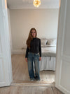 Leonora langærmet bluse - Grå
