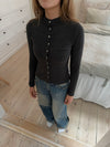 Leonora langærmet bluse - Grå