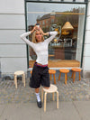 Kaia langærmet cashmere bluse - Hvid