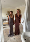 Flora maxi kjole - Brun