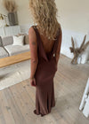 Flora maxi kjole - Brun