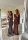 Flora maxi kjole - Taupe