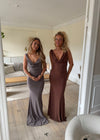 Flora maxi kjole - Brun
