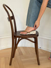 Lavina sandal med kilehæl og tern - Beige