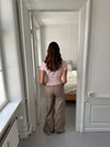 Selia lavtaljede baggy jeans - Taupe