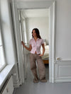Selia lavtaljede baggy jeans - Taupe
