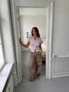 Selia lavtaljede baggy jeans - Taupe