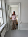 Selia lavtaljede baggy jeans - Taupe