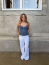 Kennie lavtaljede jeans - Hvid
