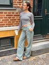 Tuva lavtaljede jeans - Lys denim
