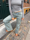 Tuva lavtaljede jeans - Lys denim