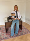 Yvina lavtaljede jeans - Lys denim