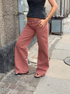 Audrena lavtaljede jeans - Rust