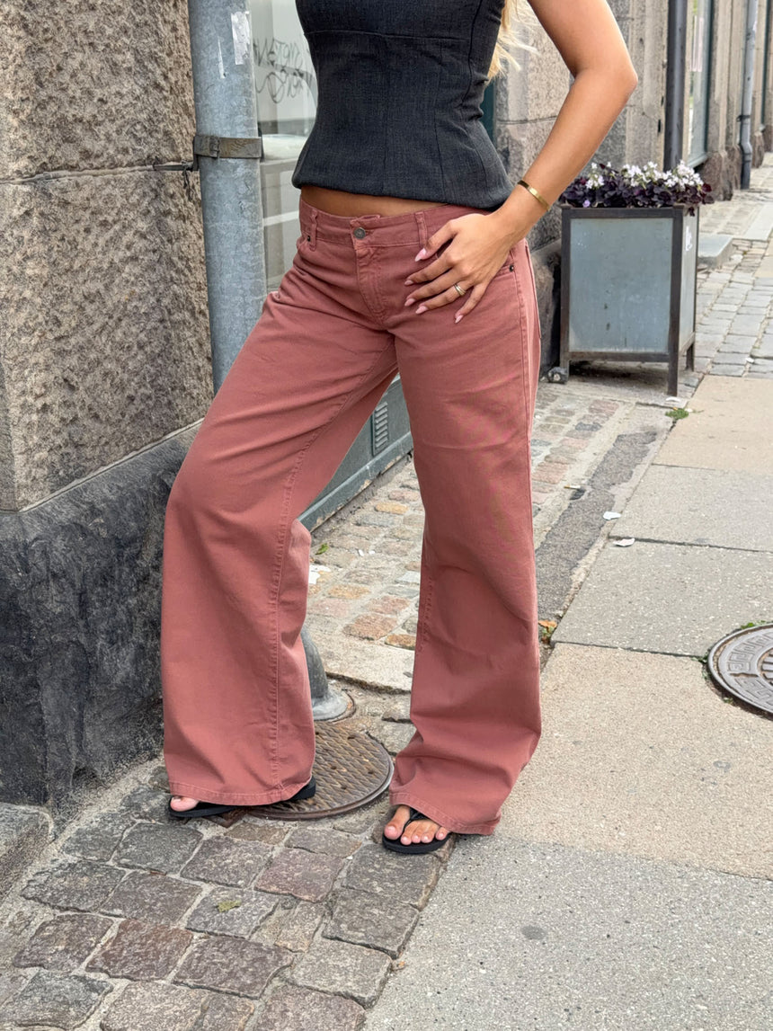 Audrena lavtaljede jeans - Rust