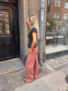 Audrena lavtaljede jeans - Rust