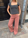 Audrena lavtaljede jeans - Rust