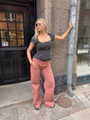 Audrena lavtaljede jeans - Rust