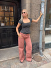 Audrena lavtaljede jeans - Rust