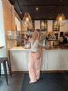 Emmaline lavtaljede jeans - Orange