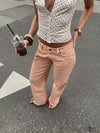 Emmaline lavtaljede jeans - Orange