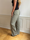 Tuva lavtaljede jeans - Sage grøn