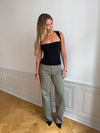 Tuva lavtaljede jeans - Sage grøn
