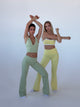 Essential flared pants - Matcha