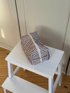 Honey lille toilettaske med striber - Beige/brun