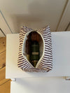 Honey lille toilettaske med striber - Beige/brun
