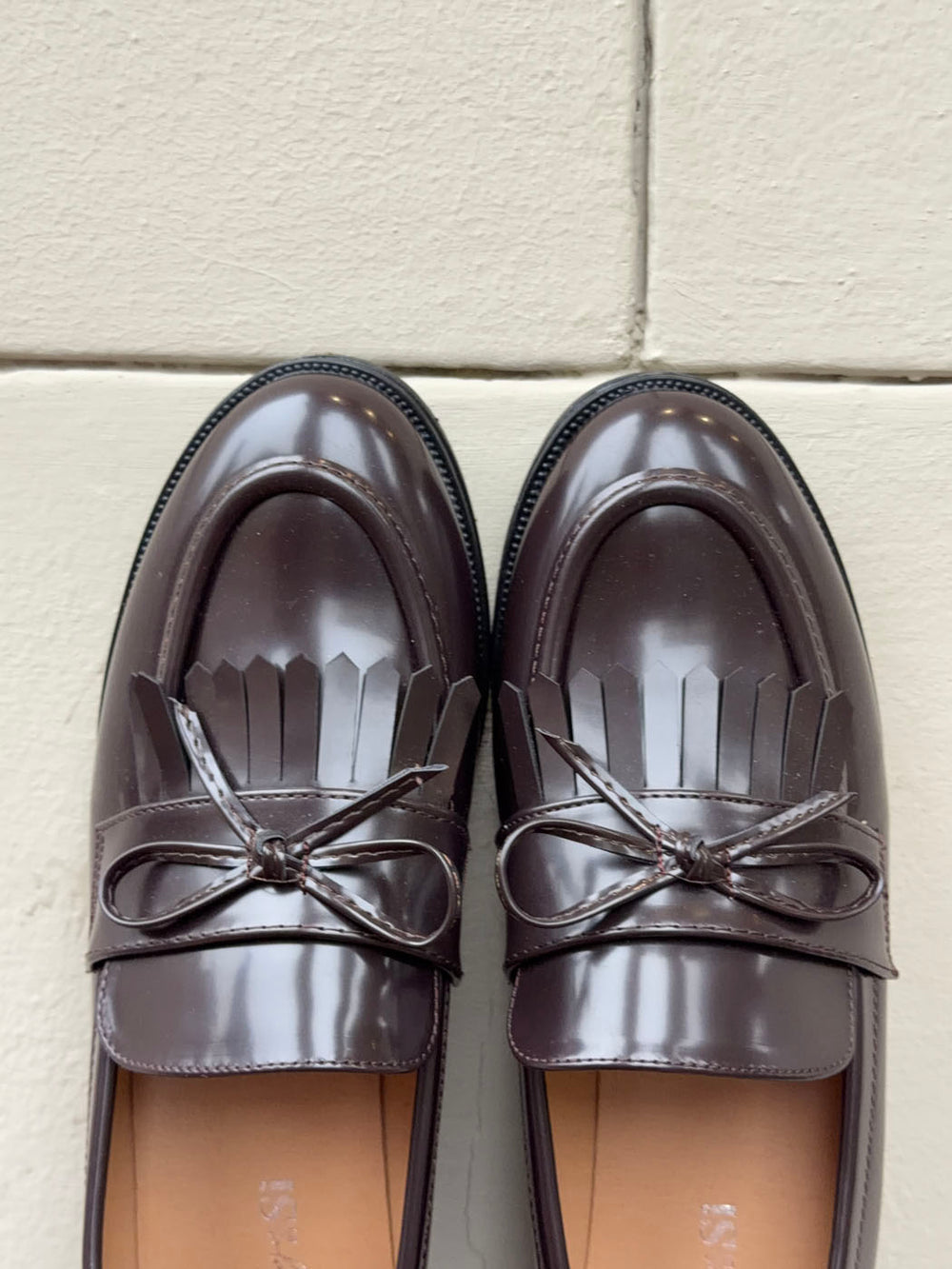 Samia loafers med detaljer - Brun