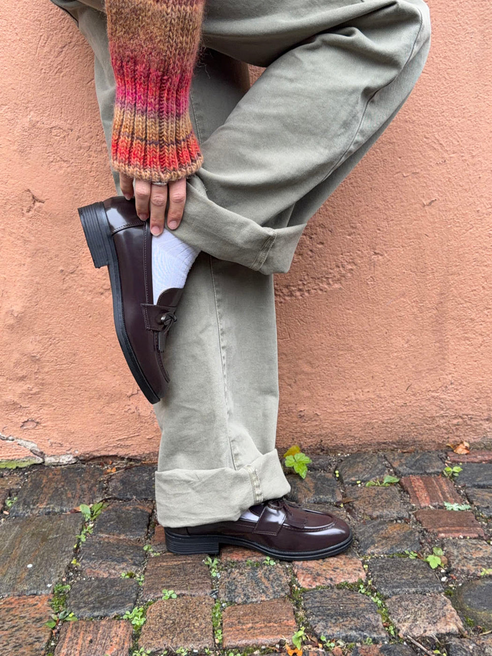 Samia loafers med detaljer - Brun