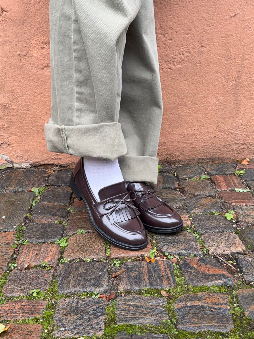 Samia loafers med detaljer - Brun