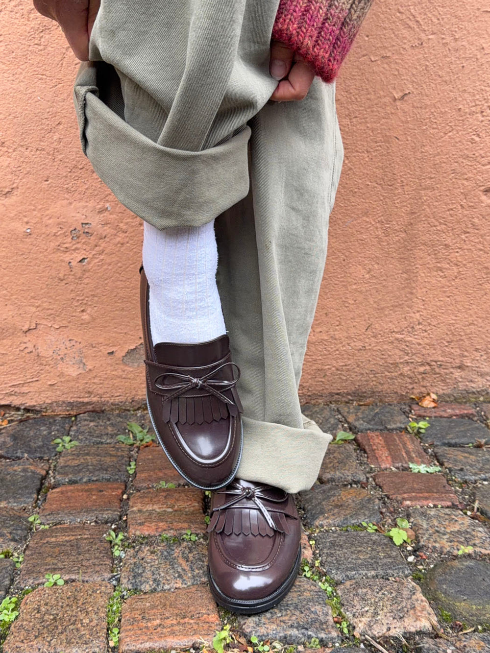 Samia loafers med detaljer - Brun