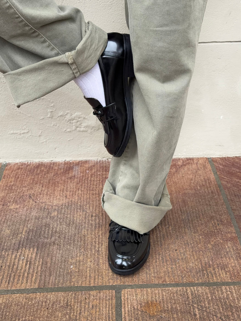 Samia loafers med detaljer - Sort