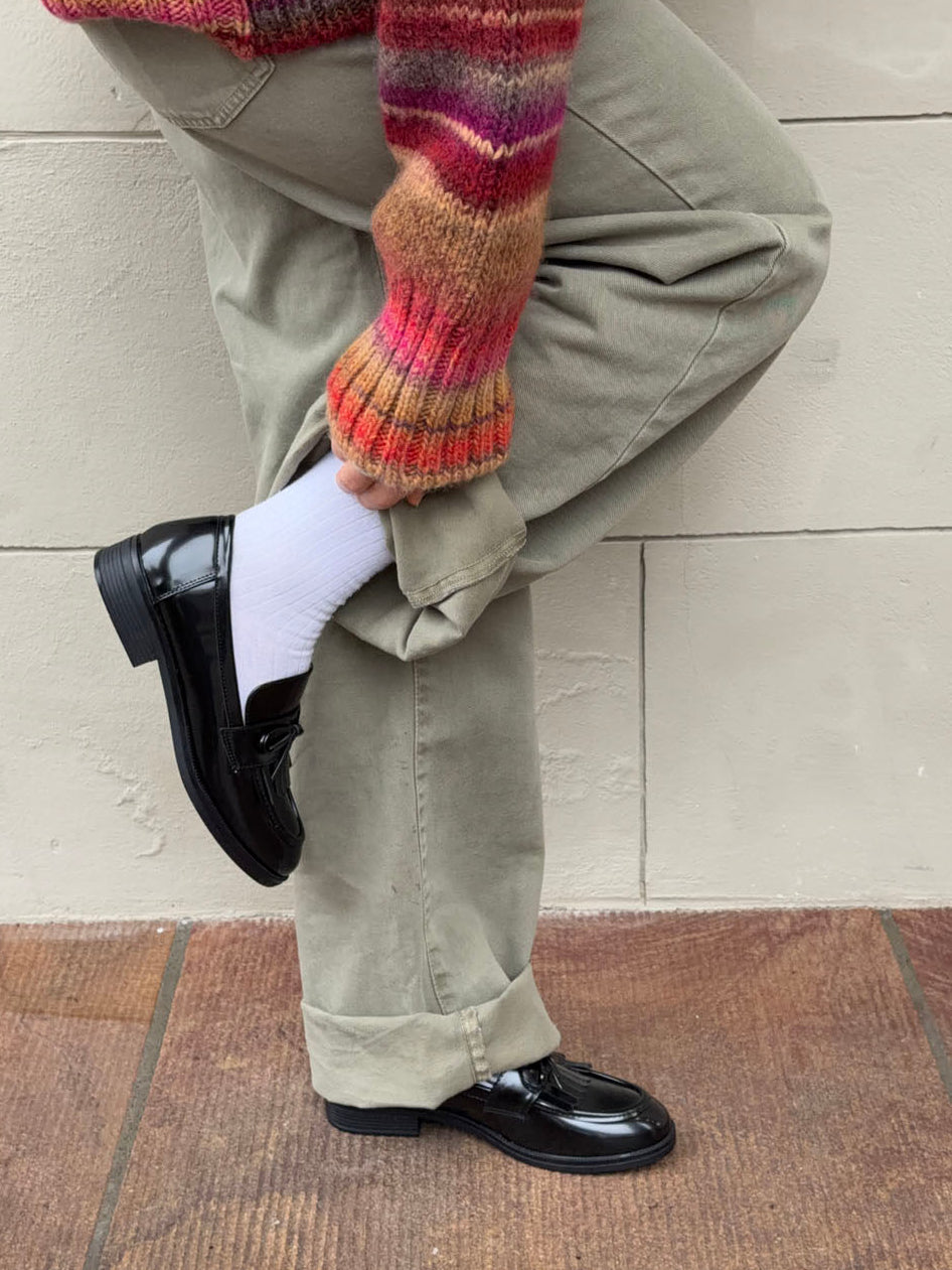 Samia loafers med detaljer - Sort