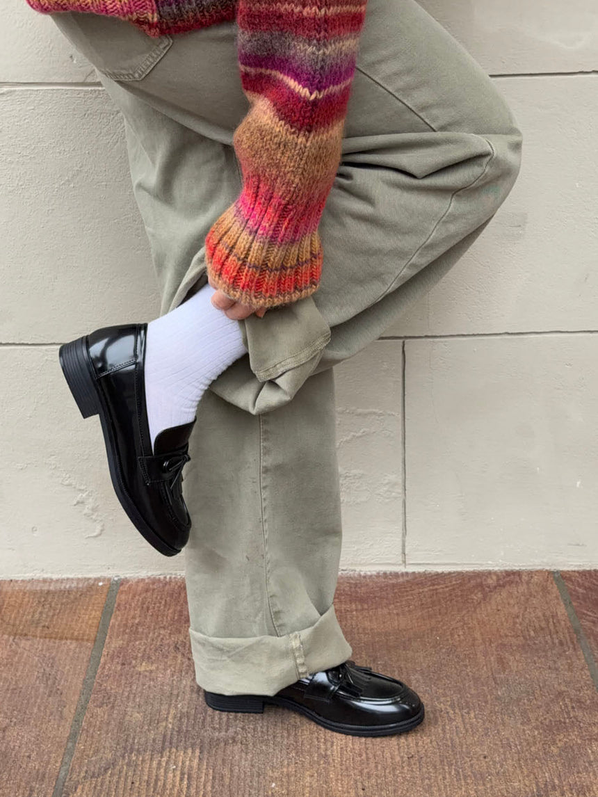 Samia loafers med detaljer - Sort