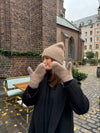 Fluffy handsker - Taupe