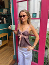 Malin Tomkins top - Brun/Orange