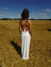 Sesia maxi blonde kjole - Hvid