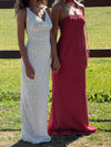 Sesia maxi blonde kjole - Hvid