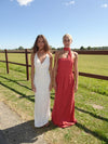 Sesia maxi blonde kjole - Hvid