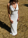 Sesia maxi blonde kjole - Hvid