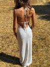 Sesia maxi blonde kjole - Hvid