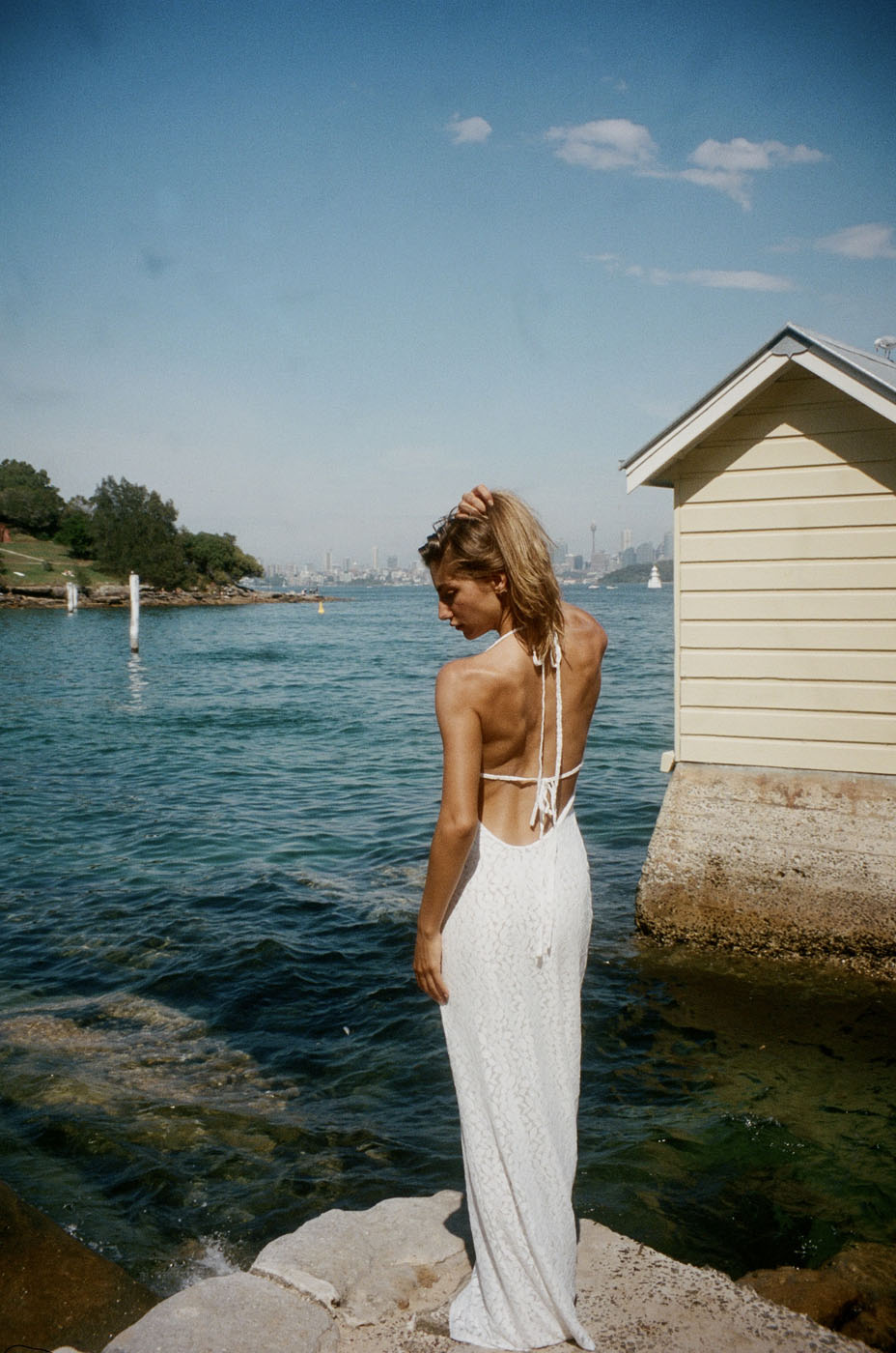 Sesia maxi blondekjole - Hvid